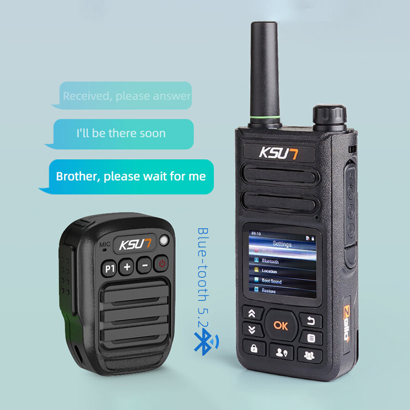 Walkie-talkie ZL18, Radio bidireccional con Android, 4G, LTE, red Global, 100km, 1000km, 5000km, par de largo alcance, PTT, con tarjeta Sim