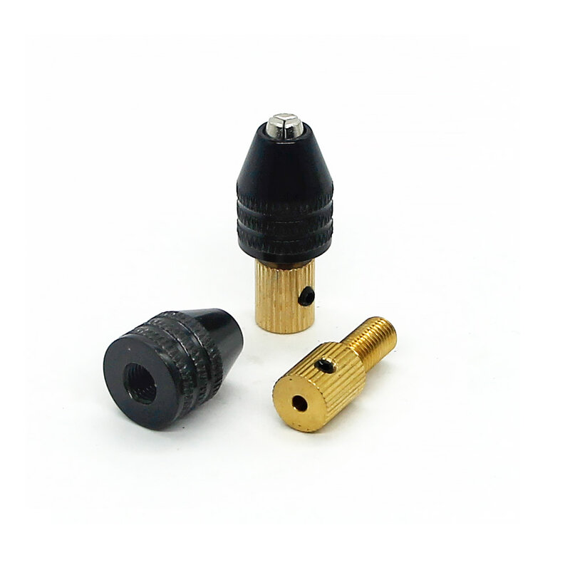 Set Chuck bor mikro Mini Universal, Set adaptor mata bor 0.3-3.5mm untuk bor tangan/alat bor listrik 2.35mm 3.17mm