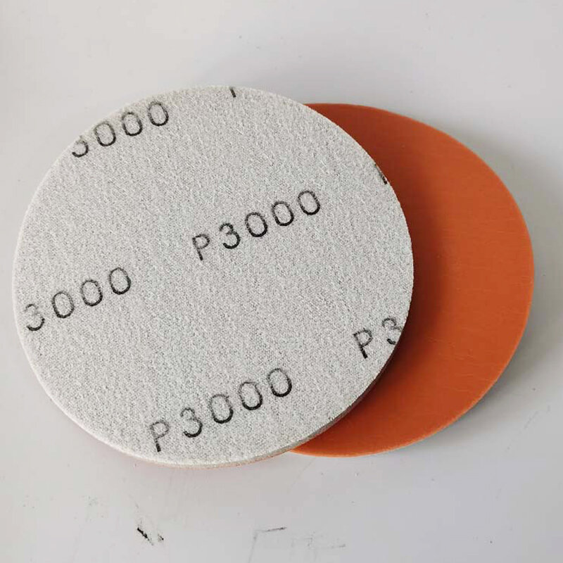 5-дюймовая круглая губка, красивая полировка, наждачная бумага, бархатный диск, флокировка, толщина 5 мм, зеркальная шлифовка