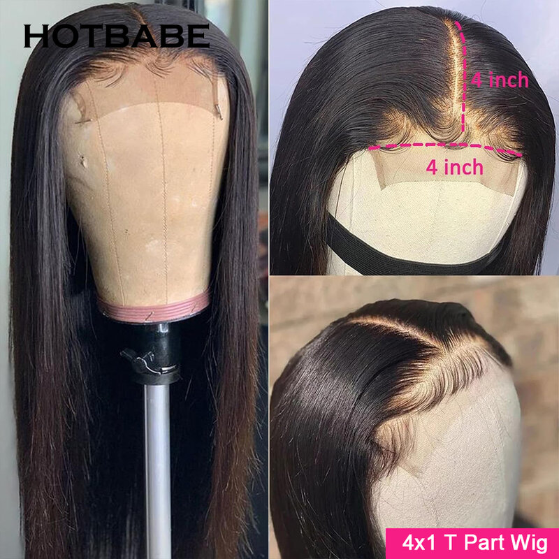 180 Density Glueless 4x4x1 T Part Lace Front Wig Straight Lace Wigs For Women Preplucked Brazilian Cheap Wigs On Sale Clearance