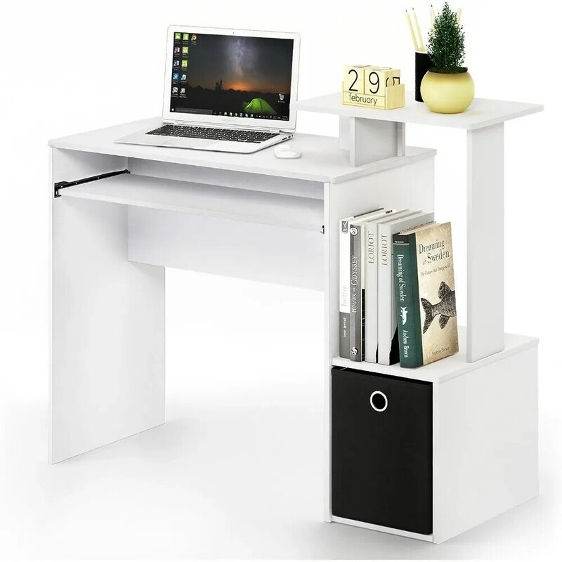 Pc Gaming Chair Econ Multipurpose Home Office Computer Writing Desk White/Black Portable Folding Table for Laptop Bed Mesa Gamer
