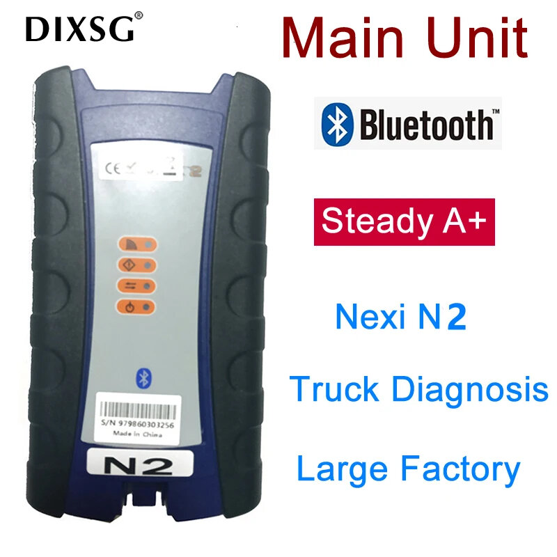 Large Factory Nexiq 2 Main Unit Bluetooth USB 125032 N2 Link 2 + Main Unit for Volvo Cummins Isuzu Diesel Truck Interface