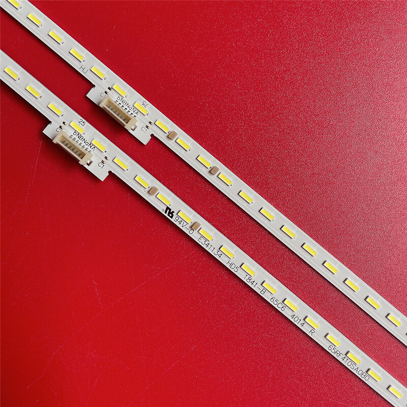 2 buah lampu latar LED Strip 100 lampu untuk TCL 65Q2 65Q2M 65C6 65C6S 65RF410SA0A0/A0B0 65RF410SA0A0 R