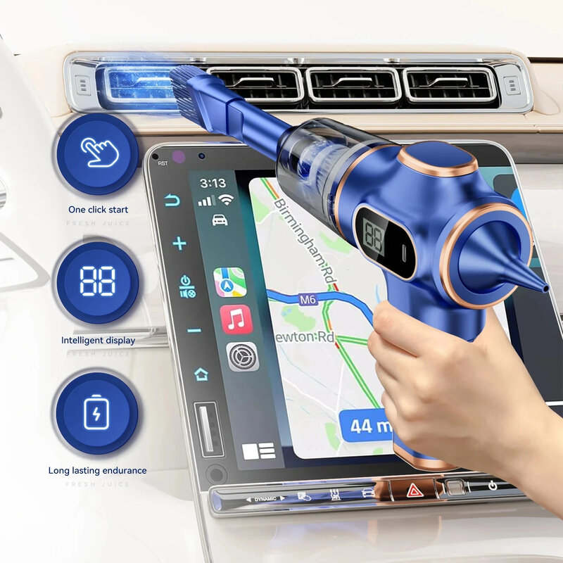Xiaomi MIJIA-aspiradora inalámbrica 5 en 1 para coche y hogar, miniaspirador portátil de mano para automóvil, 9500000Pa