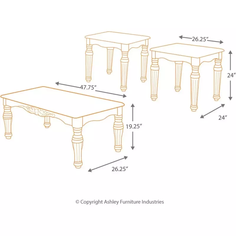 โต๊ะกาแฟออกแบบอย่างเป็นเอกลักษณ์ด้วยหินอ่อน faux แบบดั้งเดิมชุดโต๊ะ3ชิ้นโต๊ะกาแฟ