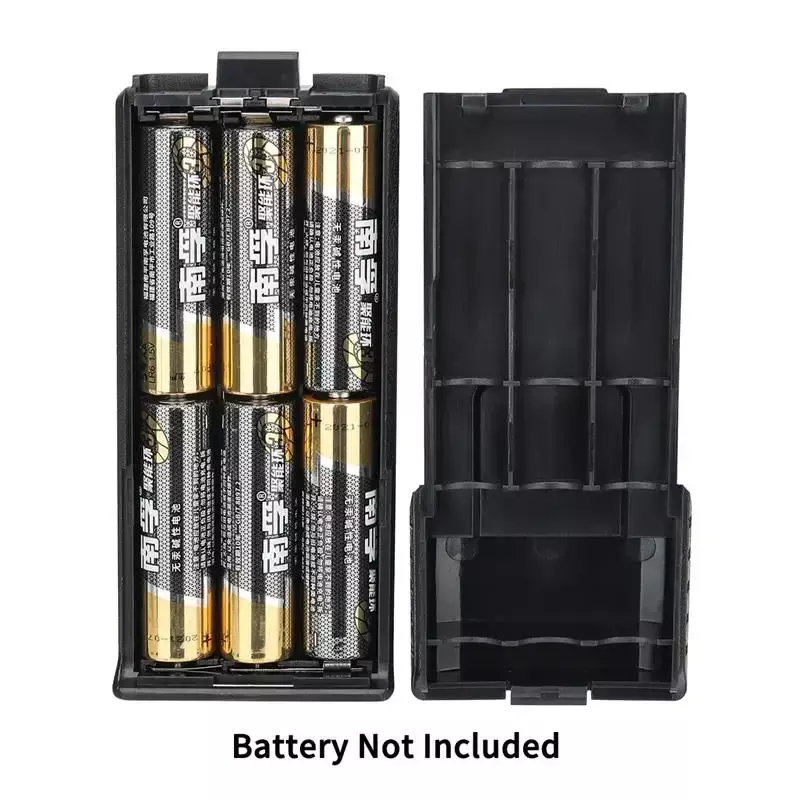 Baofeng-Caixa de bateria de rádio portátil, Baterias Walkie Talkie, Power Shell para UV 5R, UV-5RE, UV-5RA Cover, 6 x AA