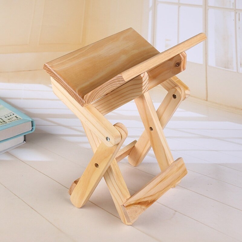 1PC kreatywny lekki moda przenośny modny drewniany składany stołek na zewnątrz wędkowanie podróży Camping Pinic