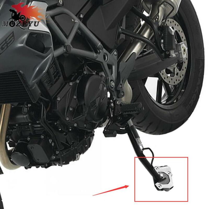 Motocicleta Foot Side Stand Ampliar Placa, Kickstand Ampliar Extensão para BMW F700GS, F 700GS, F 700 GS, 2012-2024 Peças