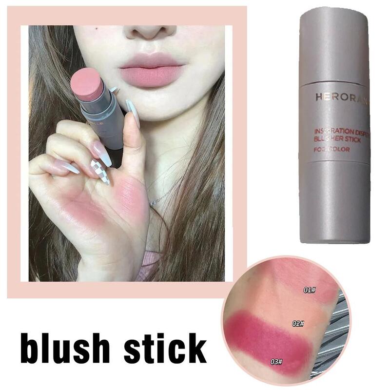 Double-ended Blush Stick Waterproof Brightening Face Contouring Shadow Blusher Long-lasting Tint Cheek Korean Makeup Cosmetics