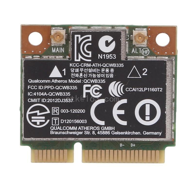 QCWB335 802.11용 WiFi 호환 무선 하프 미니 PCIE 카드