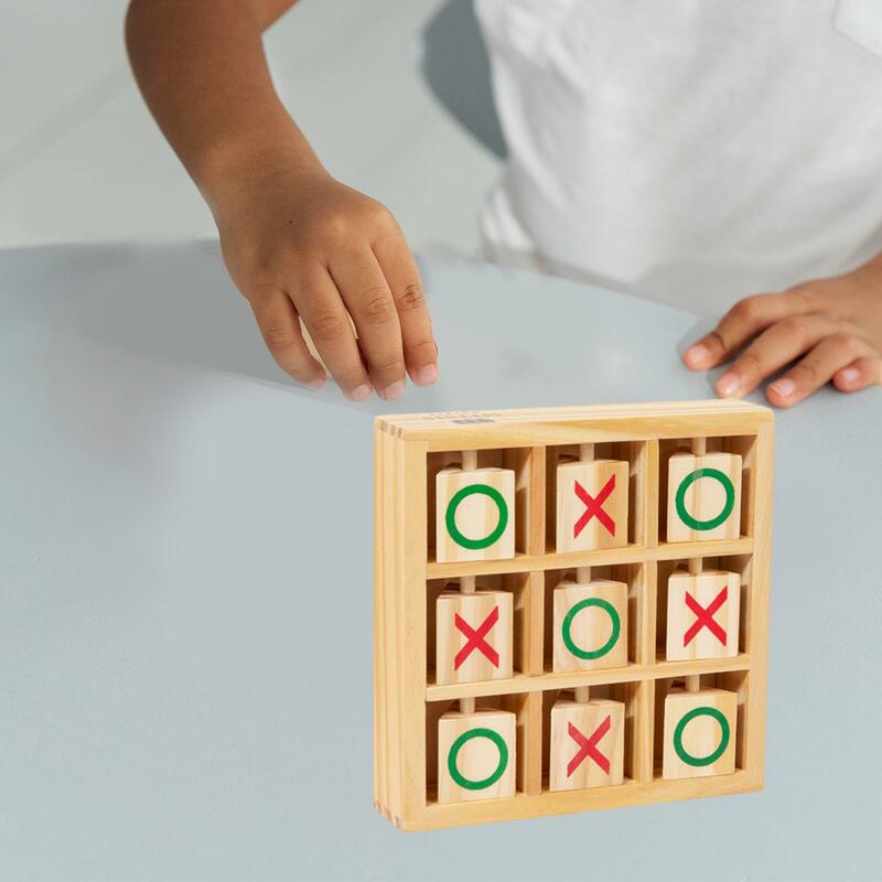 Tic Tac Toe Brettspiel Eltern Kind Interaktion 18cm x 18cm Party begünstigt Tisch dekoration für Kinder Erwachsene Brain Teaser Puzzles