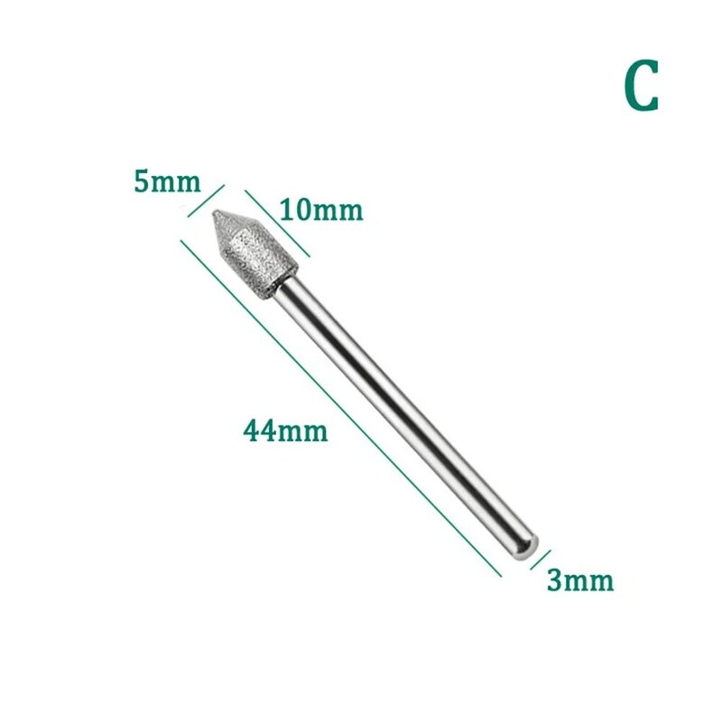 Bor tangan 3mm jarum ukir bor tangan Mini batang Gerinda elektroplating jarum ukir kualitas tinggi