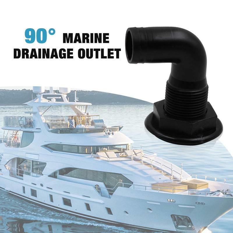 90 Degree Marine Floor Drain Sewage Drainage Outlet Reusable Portable Wear-resistant Drain Marine Accessories For Marine Rv