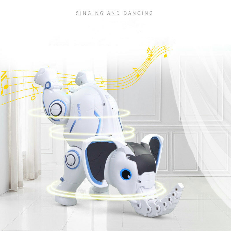 Robot inteligente RC para mascotas, juguete de alta calidad con programación de elefante, puede cantar, bailar, regalo, novedad de 2020
