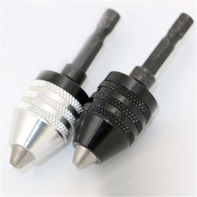 Mini mandrin de perceuse 0.3-6.5mm, forets électriques, outils de fixation à pince, forets à tige hexagonale, convertisseur de changement