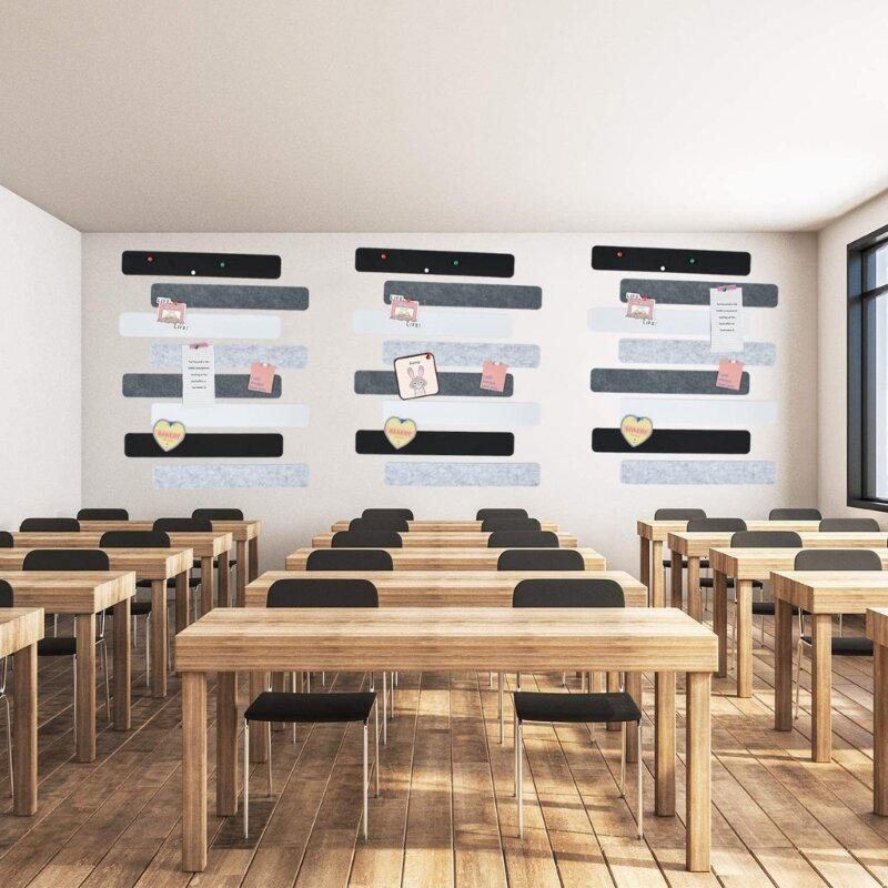 8x selbstklebende Pinnwandleisten mit Pinnnadeln für Büro, die Schule und Zuhause