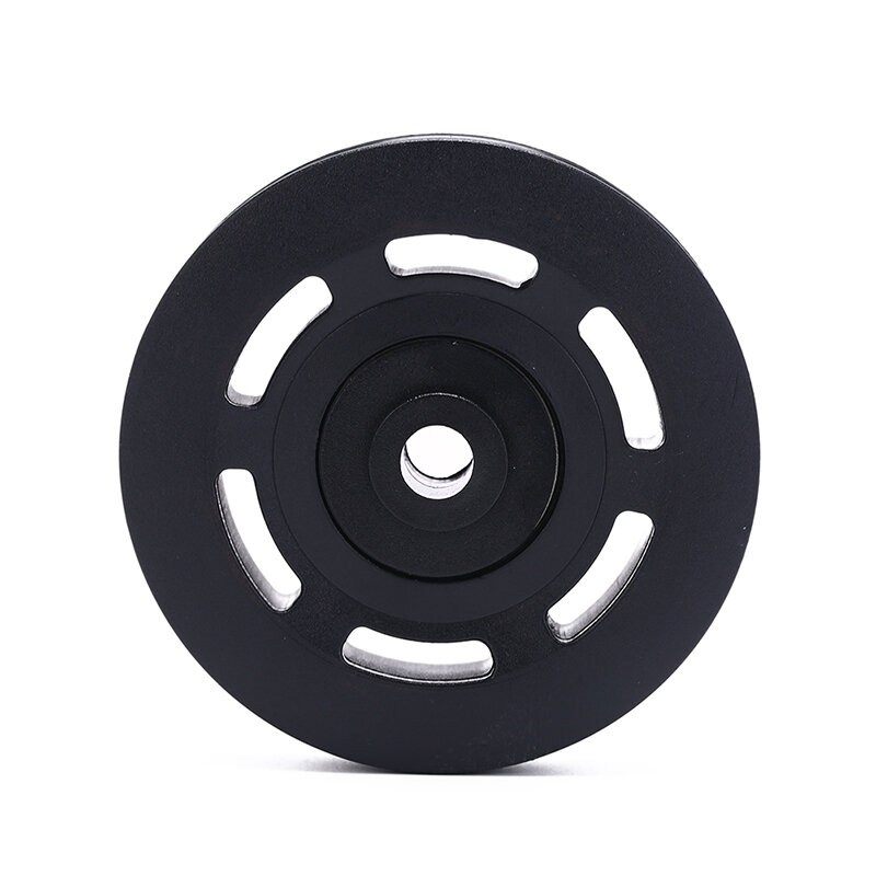 Universal Bearing Pulley 90mm Diameter Wearproof Pulley Wheel Gym Home Fitness Training Equipment Part Black 1pc