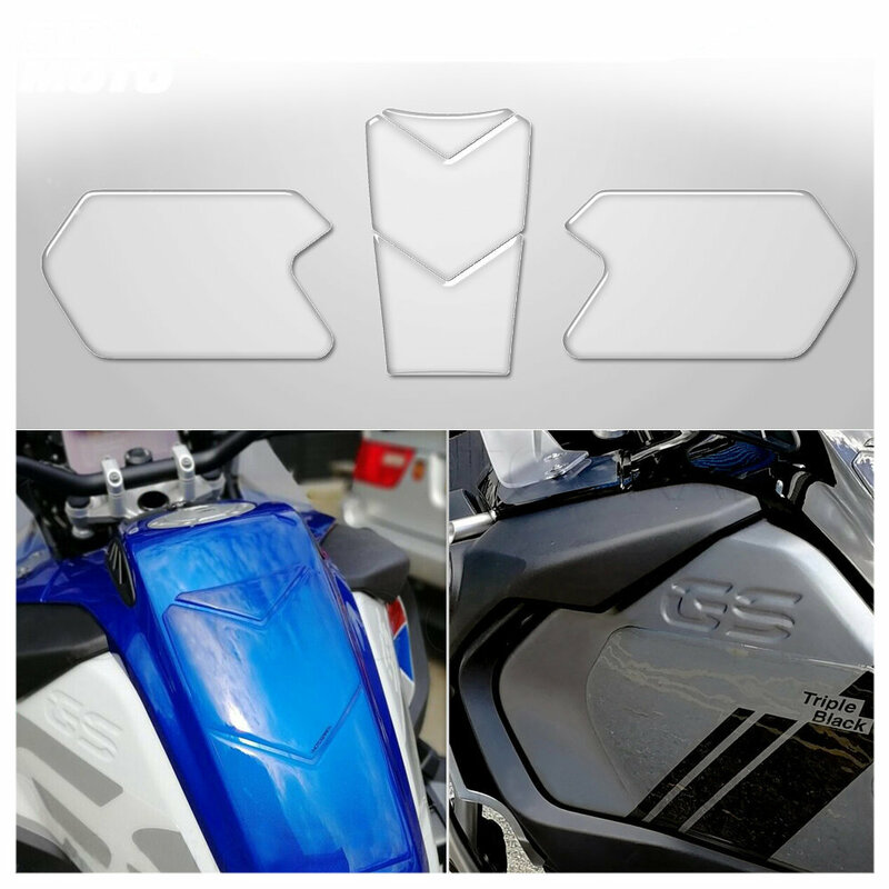 Almohadilla de protección transparente para tanque de coche, accesorio para BMW R1200GS, R1250GS, Adventure 2014-2023