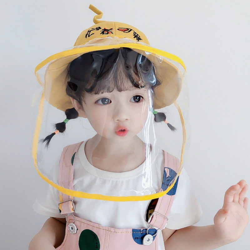 Child Multifunctional Protective Cover Virus Protective Cap Eye Protection Fog Windproof Anti-saliva Cap Face Shield