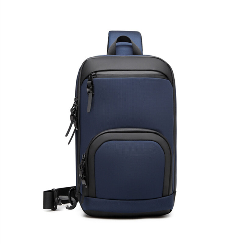 OZUKO ipad Bags Waterproof Oxford Short Travel Messenger Bag Casual Chest Bag Quality Male USB Charging Crossbody Bag