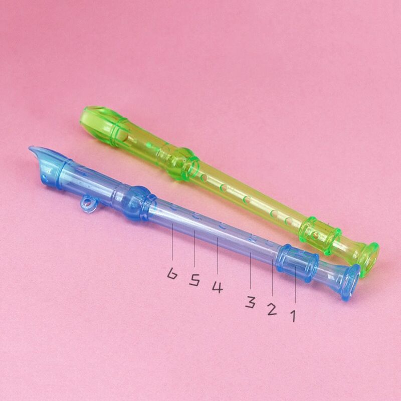5 Pcs 6-Hole Mini Recorder Little Flute Random Color Colorful Children Practice Wind Mini Plastic Plastic Clarinet