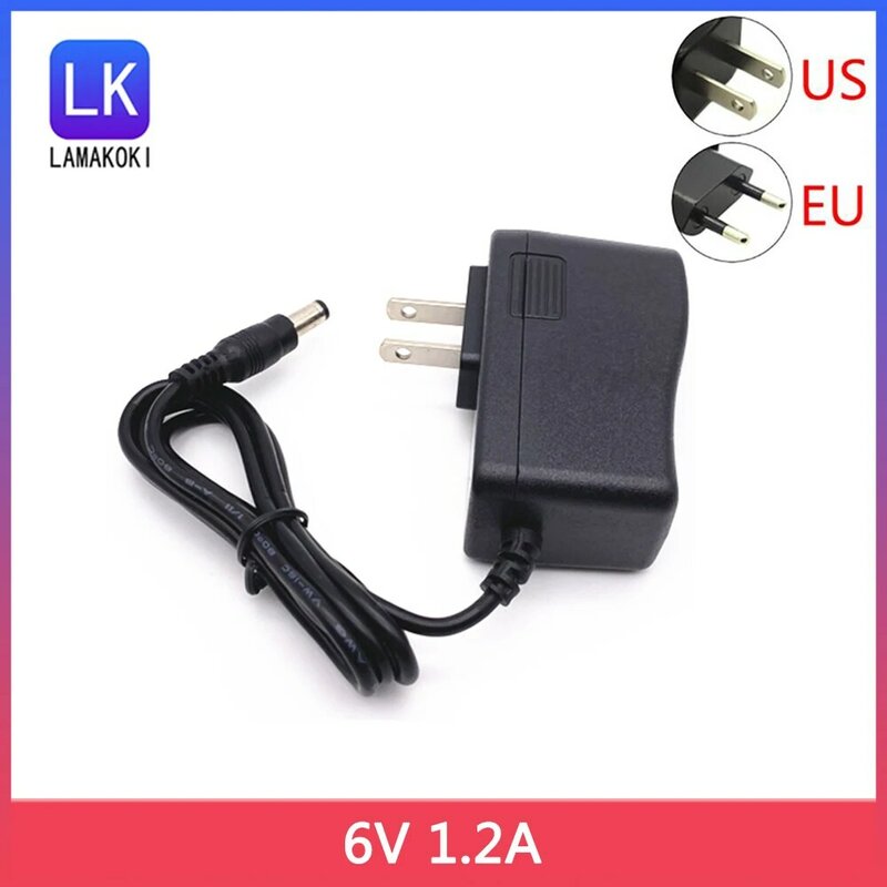 DC 6V 1.2A 1200mA Power Adapter Switching Power Supply DC Regulated Power Supply Sphygmomanometer Power Cord