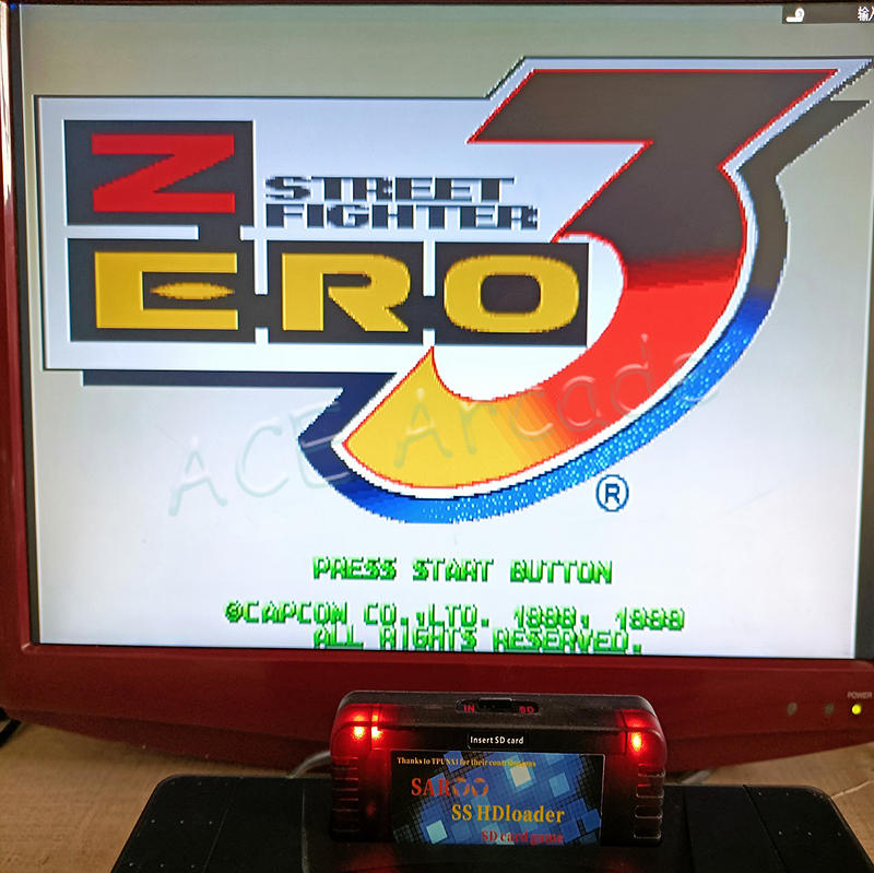 2024 baru SAROO SS HDLoader Reader Cartridge cepat Emulator mendukung SD TF kartu memori Arcade portabel tanpa CD untuk Sega Saturnus