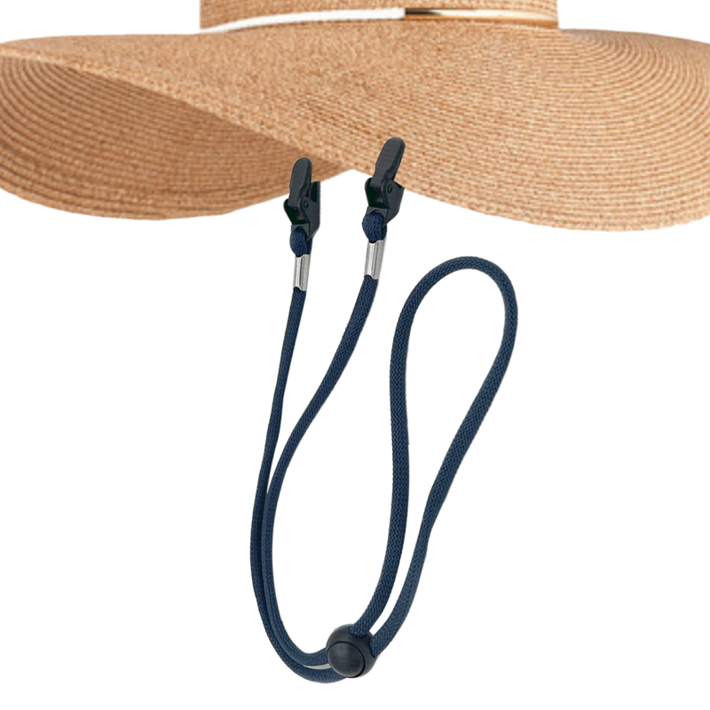 Leve ajustável Hat Chin Strap, Cabo de poliéster com fivela dupla camada, Escalada, 80cm longo