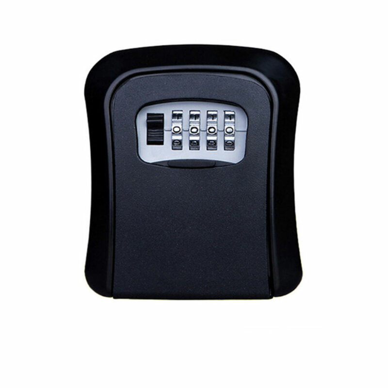 Wall-Mounted Plastic Key Lock Box, combinação intempéries, armazenamento Lock Box, adequado para uso interno e externo, 2023