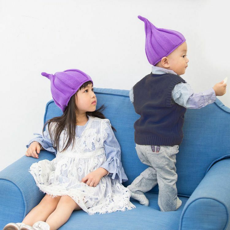 Mode verdrehte Hut dicken Absatz gepolsterte Strick mützen Baby spitze Kinder Eltern-Kind-Mütze verdickt Arctic Fleece warm