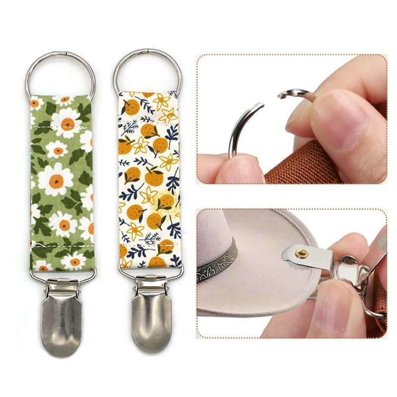 Duck Clips For Women Men Clips On Bag Travel Accessory Print Hat Holder Sweater Clip Flower Hat Clips Travel Hat Keeper Clip