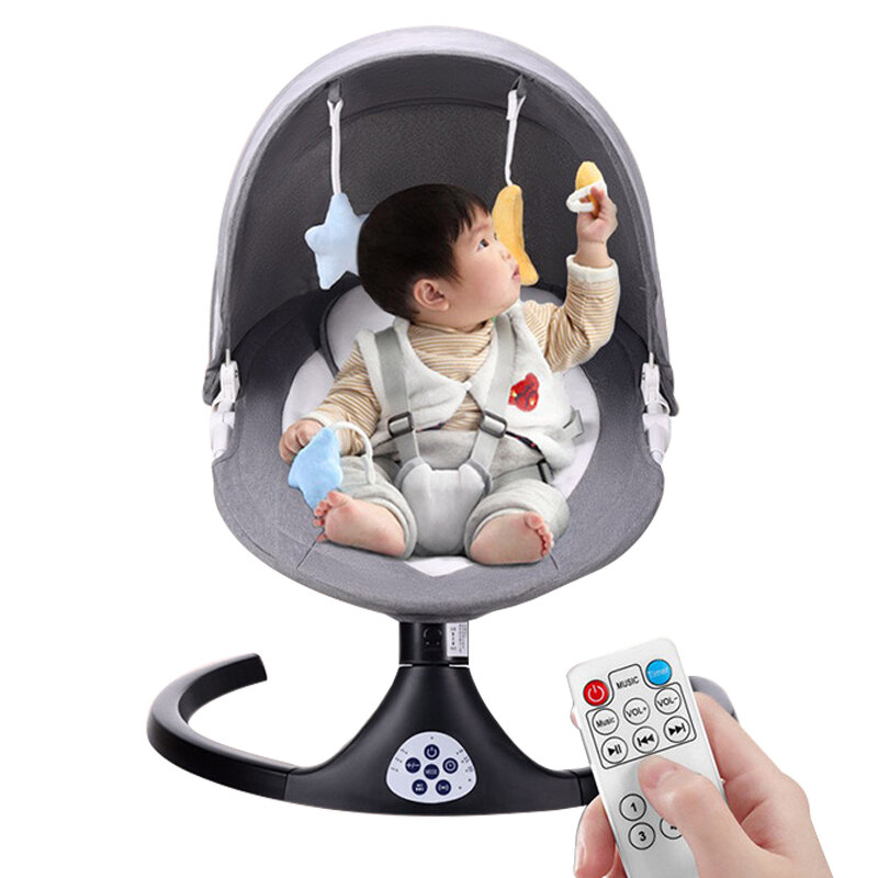 Kursi Goyang Elektrik Bayi, Tempat Tidur Bayi Usia 0-3 Tahun, Kursi Malas Nyaman Anak
