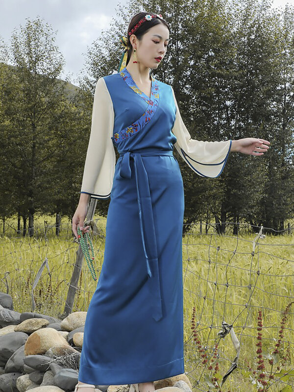 فستان تنحيف على الطراز الصيني للنساء ، أزياء صيفية محسنة ، ملابس نسائية