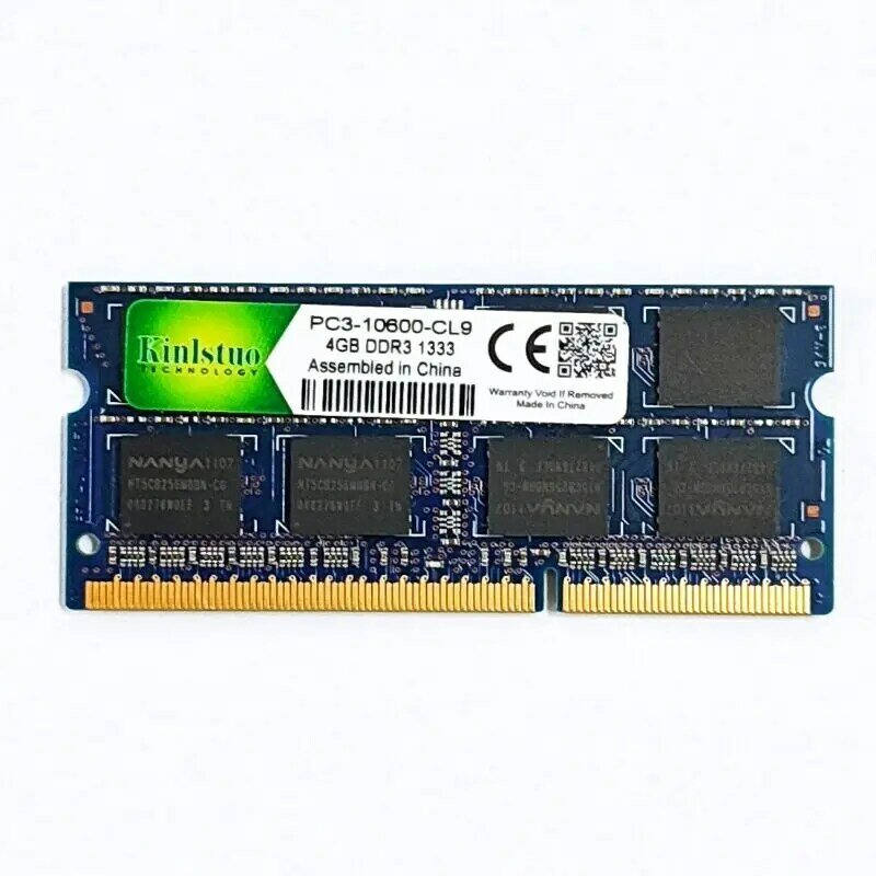 DDR3 4GB 1333MHz pamięć laptopa ddr3 4GB 2RX8 PC3 1.5V 4GB 10600 Notebook pamięci SODIMM 204PIN