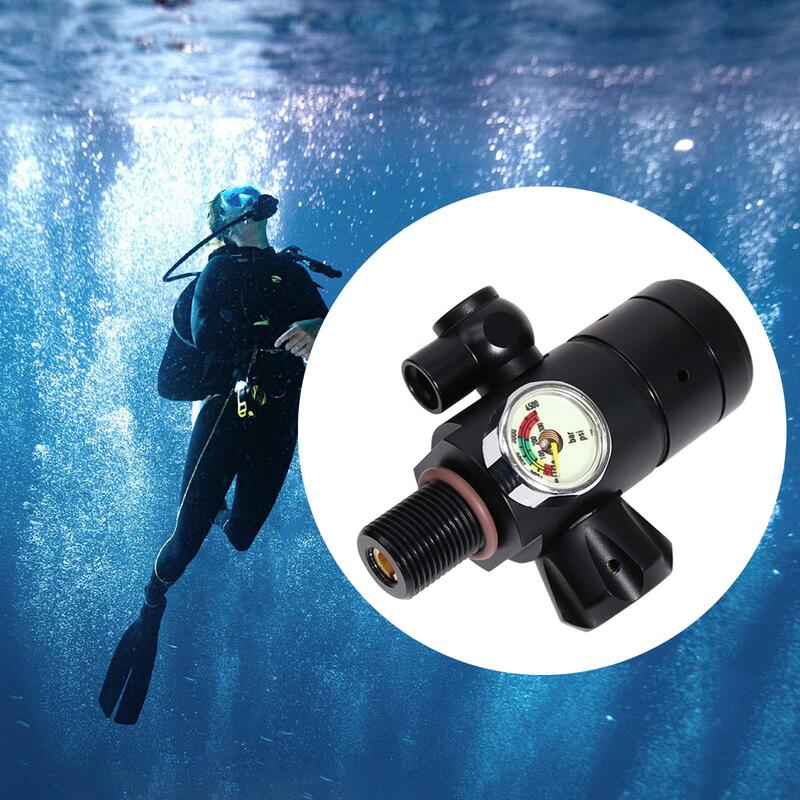 Pressão mergulho reduzindo válvula conexão, resistente adaptador multifunções, equipamento de mergulho, acessórios desportivos ao ar livre