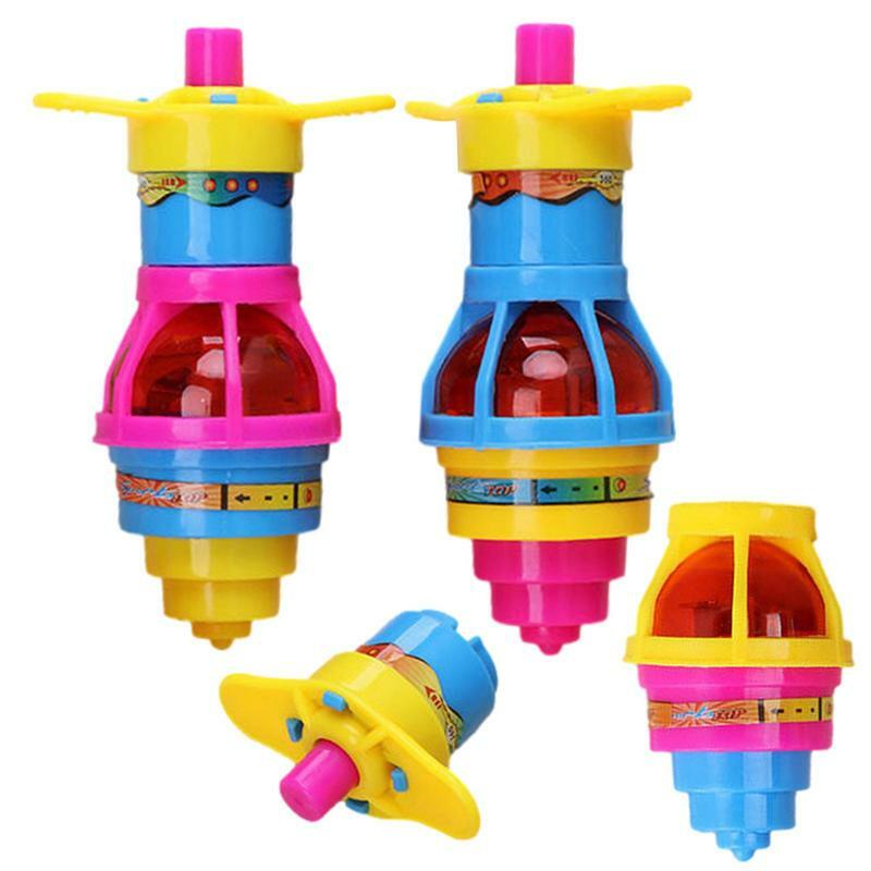 Lanzadores de Tops giratorios, lanzadores giratorios, lanzadores de lanzamiento superior, juguete con giroscopio, juguetes intermitentes para niños