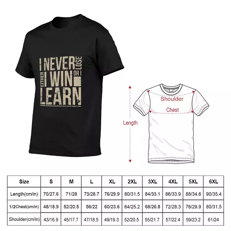 Entrepreneur-나는 이기거나 Learn.png 티셔츠, 애니메이션 남성 의류