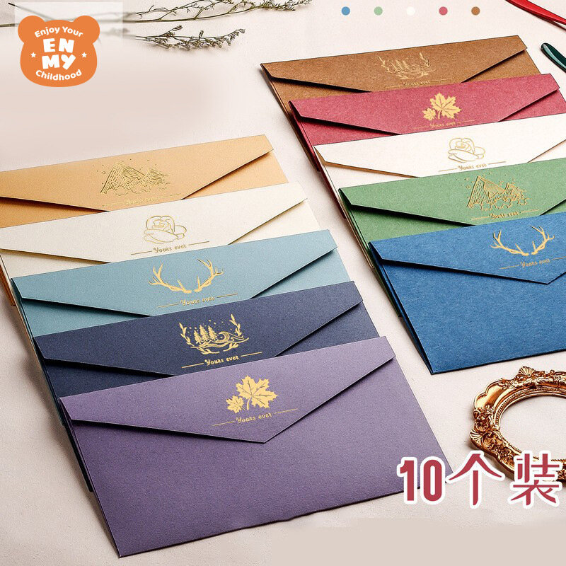 Western-style envelope creative pearly invitation envelope Western-style gilded thickened business special paper envelope bag