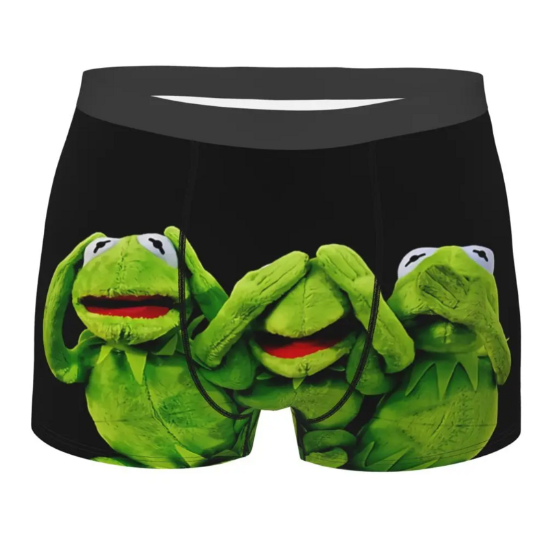 Celana dalam pria katun motif katak, celana dalam Boxer, celana dalam pria katun, celana dalam pria