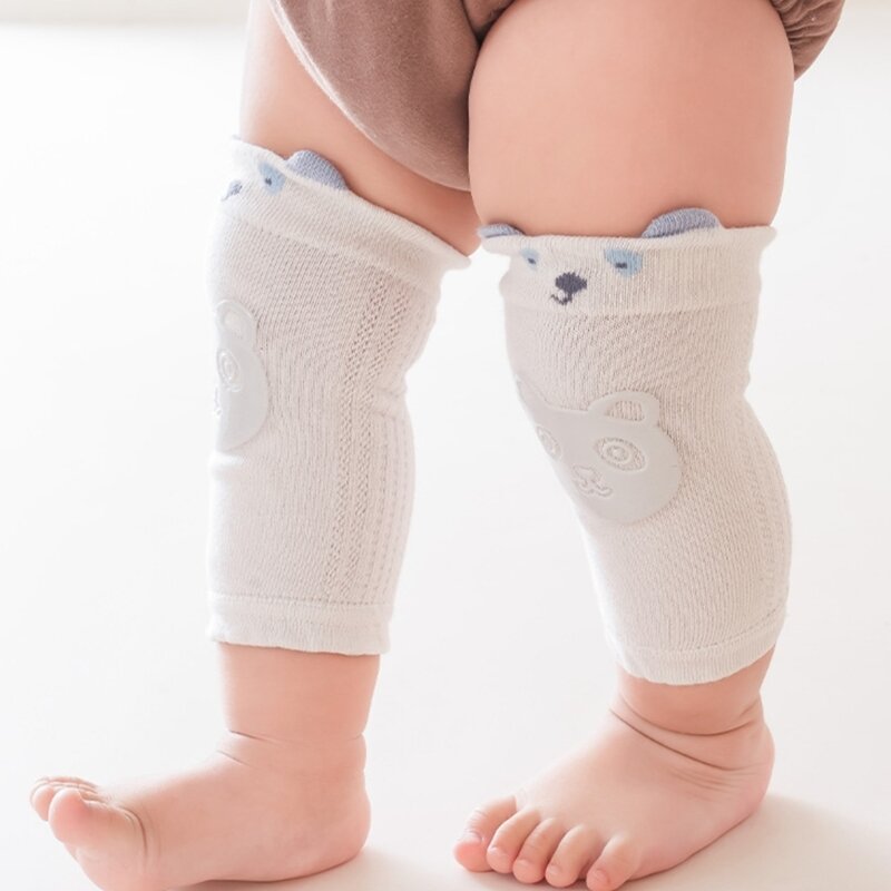 Genouillères antidérapantes pour bébé, protège-genoux dessin animé pour tout-petits, coudières respirantes à haute élasticité