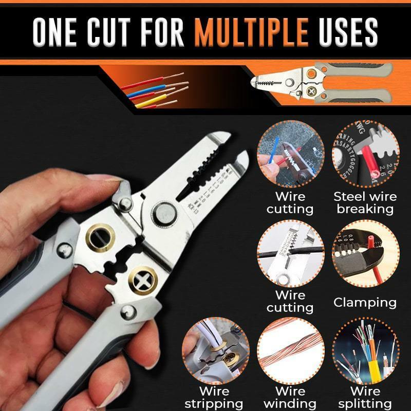 Multi-functional Pliers Wire Crimping Pliers Electricians Strip Wire Plier Terminal Pliers Stripping Tools Wire Splitting Cutter