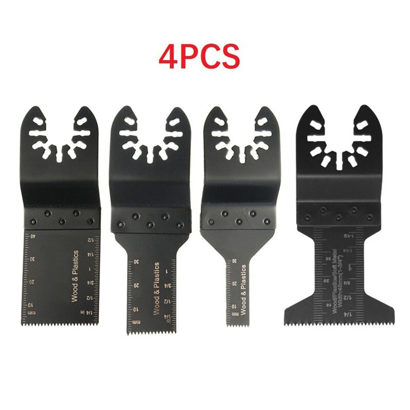4 buah pisau Multi alat gergaji berosilasi, pisau pemotong untuk alat-alat pemotong listrik Renovator 10/20/34/45mm