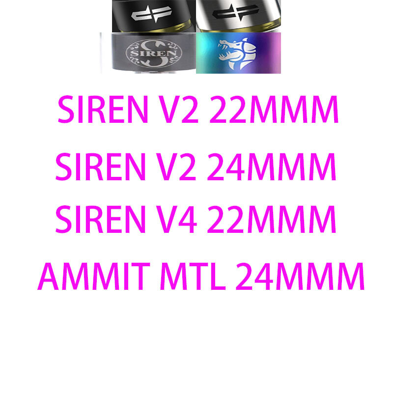 Sirena v2 22 24mm v4 GTA MTL base de vidrio Ammit yftk dvarw mtl fl Kylin Mini V2 Arbiter 2 bskr v3 zeus x mesh Tank equipment cable