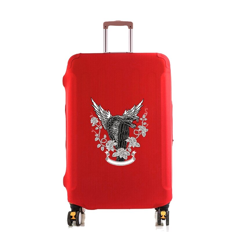 Osłona bagażu walizka podróżna elastyczne etui na kurz dla 18-28 cali Cobra wzór pokrowiec na wózek akcesoria podróżne