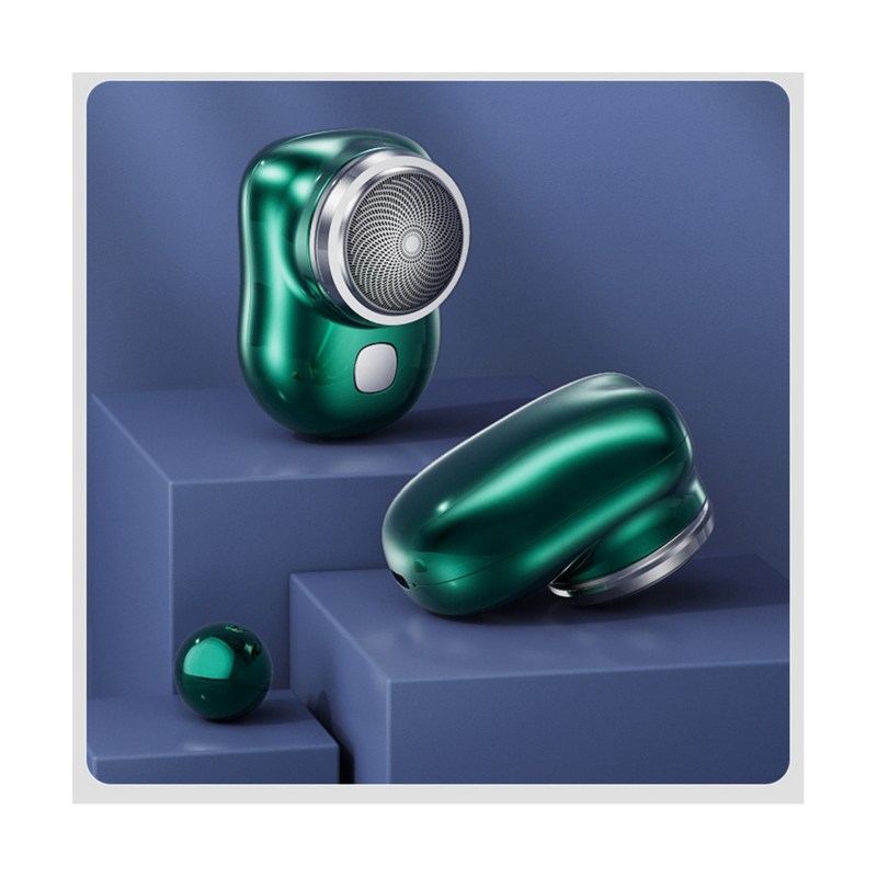 Rasatura elettrica portatile nuovo Mini rasatura elettrica da uomo aggiornata rasatura ricaricabile un pulsante usa verde