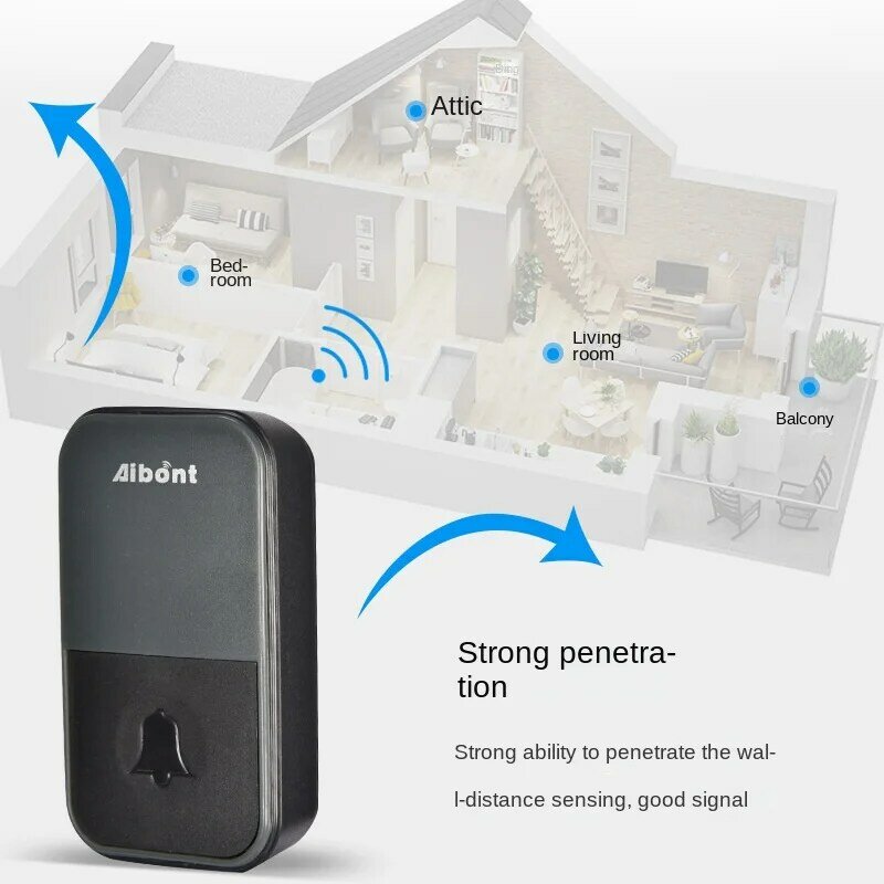 Bezprzewodowa kontrola domowy zdalny cyfrowa inteligentna elektroniczna dzwonek do drzwi dla starszych dzieci