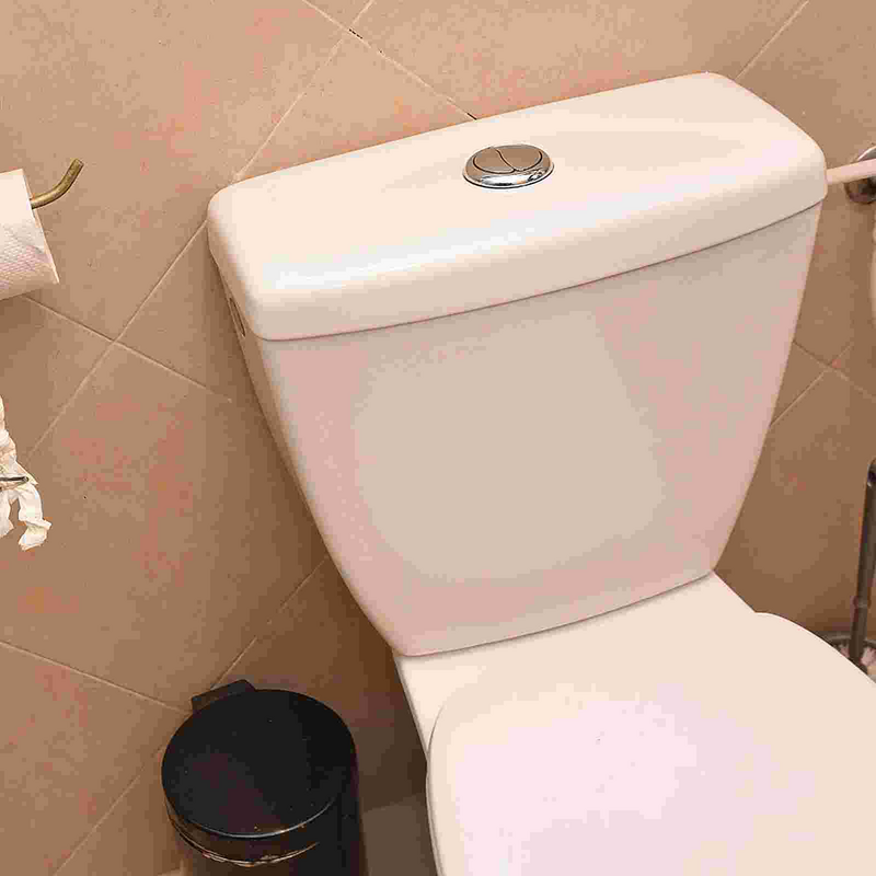 38mm Toilet Dual Flush Round Head Push Button Electroplating Water Tank Valve Bathroom Accessories Push Water Saving Rod