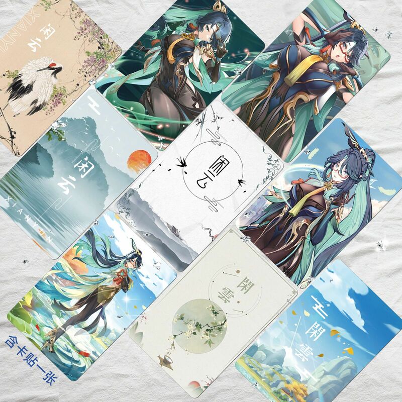 56pcs Game yuan shen Laser Lomo Card Toy Al Xianyun Cosplay Collection Card Postcard Gift Xianyun cards Student gifts wholesale