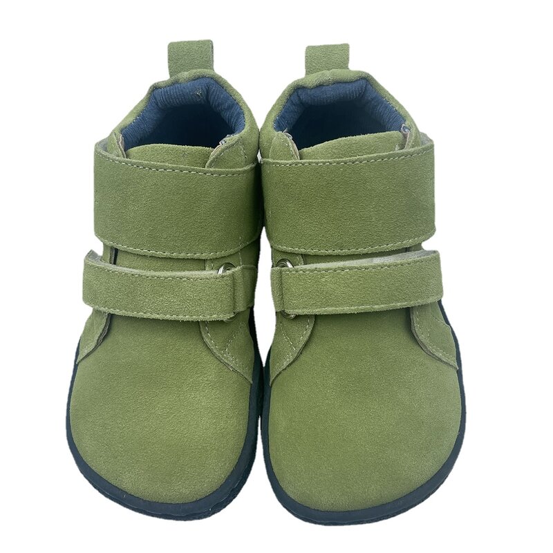 Tipsietoes marca superior descalço couro genuíno do bebê da criança menina menino crianças sapatos para a moda primavera outono inverno tornozelo botas