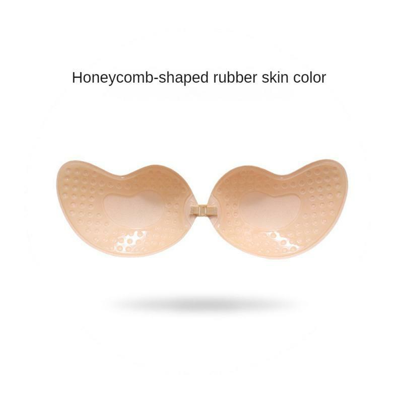 Sexy Women's Invisible Bra For Wedding Dresses Mango Shape Silicone Chest Stickers Self Adhesive Strapless Breast Petals Cover
